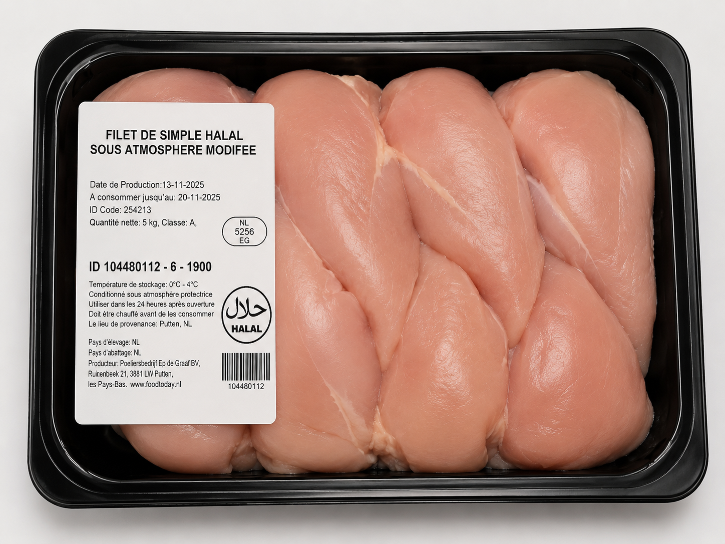Filet de poulet cru halal 5 kg (Frais) – Image 2