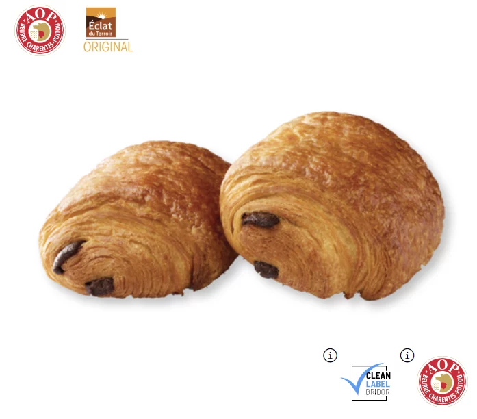 Pain chocolat "Bridor" beurre AOP ( Cru )