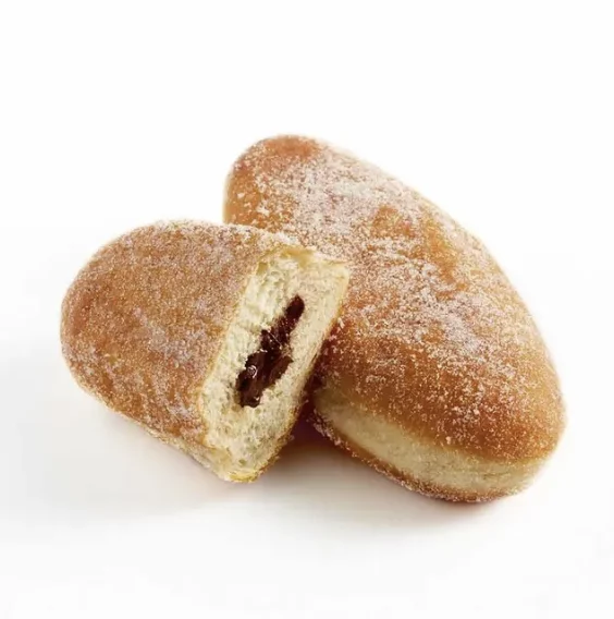 Beignet mascotte chocolat-noisettes