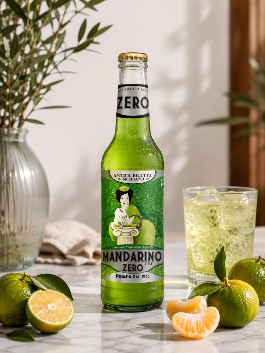 Mandarine verte Polara boisson italienne