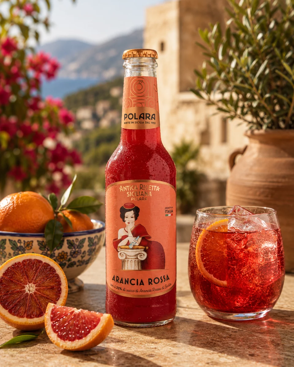 Orange sanguine Polara boisson italienne