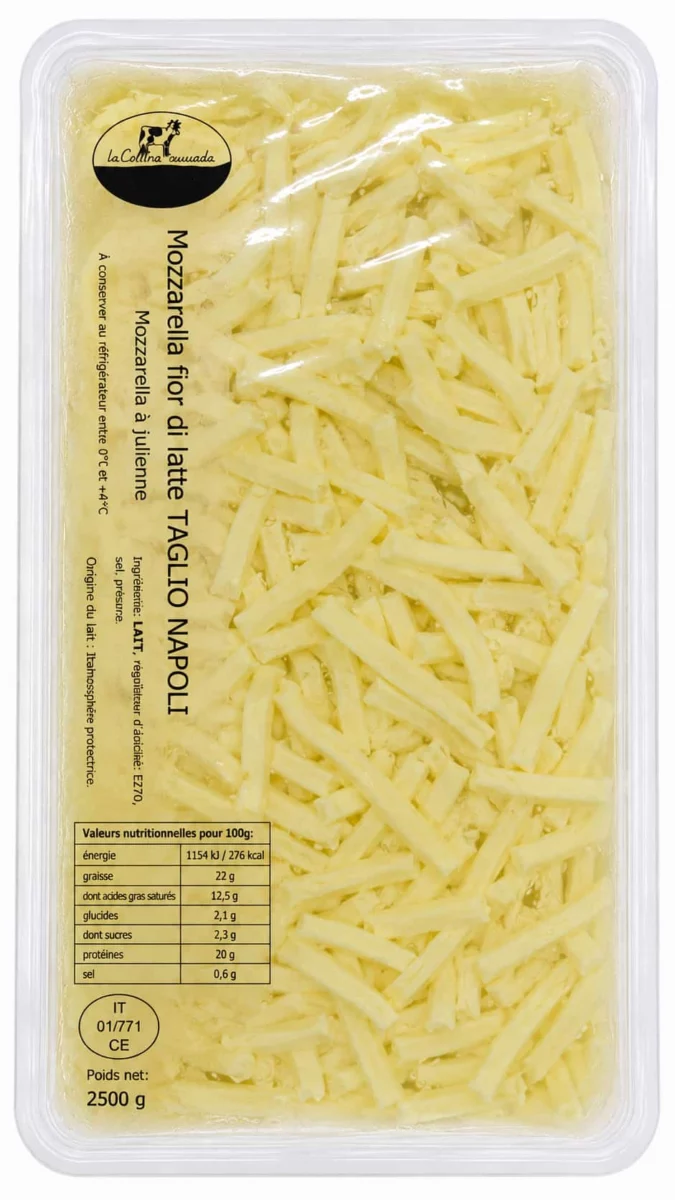 Mozzarella Fior di Latte en julienne pour professionnels