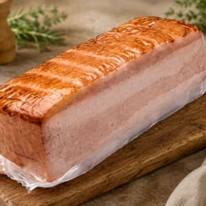 Bacon de poulet halal fumé pour professionnels