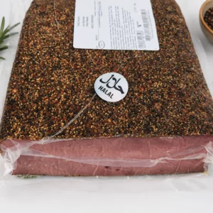 Pastrami halal de bœuf au poivre noir pour professionnels