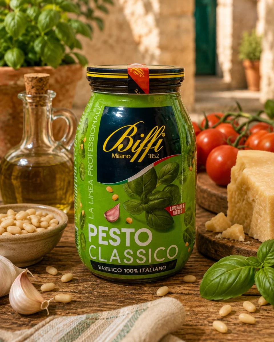 Pesto Classico Biffi au basilic 100% italien pour professionnels